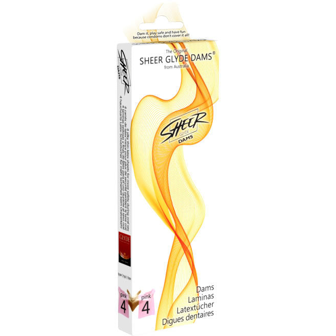 SHEER GLYDE - DAMS LAMINAS LATEX ORALSEX ERDBEERE - Sexotim