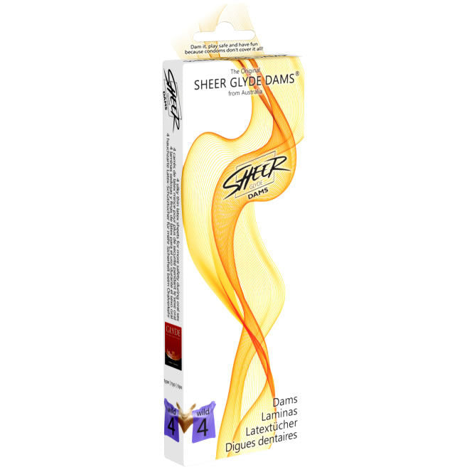 SHEER GLYDE - DAMS LAMINAS LATEX ORALSEX WILDE BROMBEEREN - Sexotim