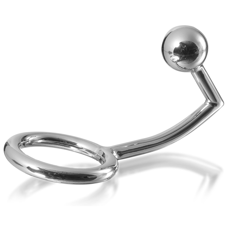 METAL HARD - PENISRING MIT ANAL-EINDRINGLINGSHAKEN, 40 MM - Sexotim