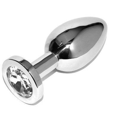 METAL HARD - ANALPLUG DIAMANT TRANSPARENT KLEIN 5,71 CM - Sexotim