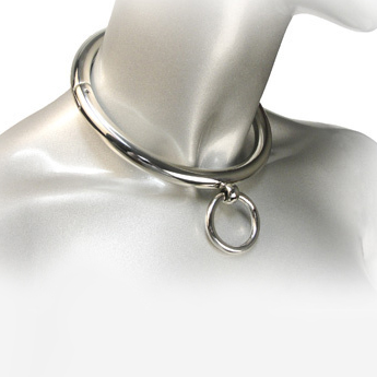 METAL HARD - BDSM-HALSKETTE MIT RING 18CM - Sexotim