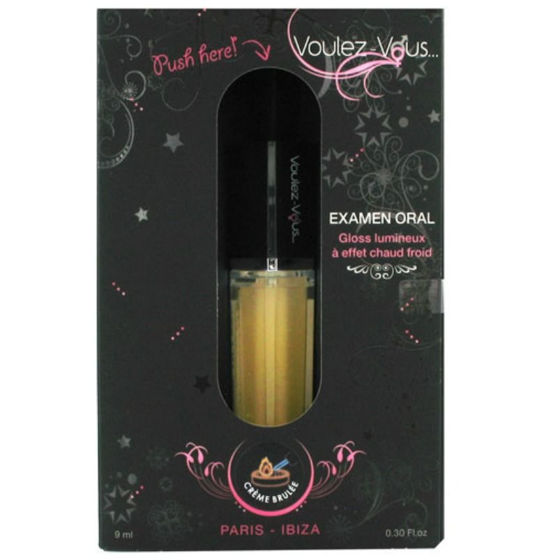 VOULEZ-VOUS - LEICHTER GLANZ MIT WIRKUNG HEISS KALT - CRÈME BRULÉE GESCHMACK 10 ML - Sexotim