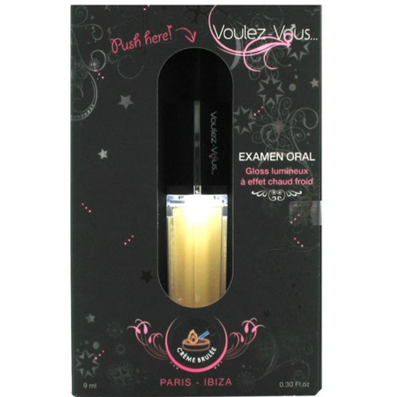 VOULEZ-VOUS - LEICHTER GLANZ MIT WIRKUNG HEISS KALT - CRÈME BRULÉE GESCHMACK 10 ML - Sexotim