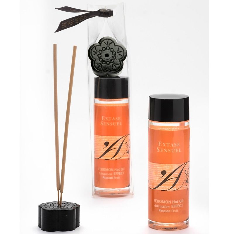 EXTASE SENSUAL - MASSAGEÖL MIT WRMEEFFEKT UND PASSIONSFRUCHT PHEROMONEN 100 ML - Sexotim