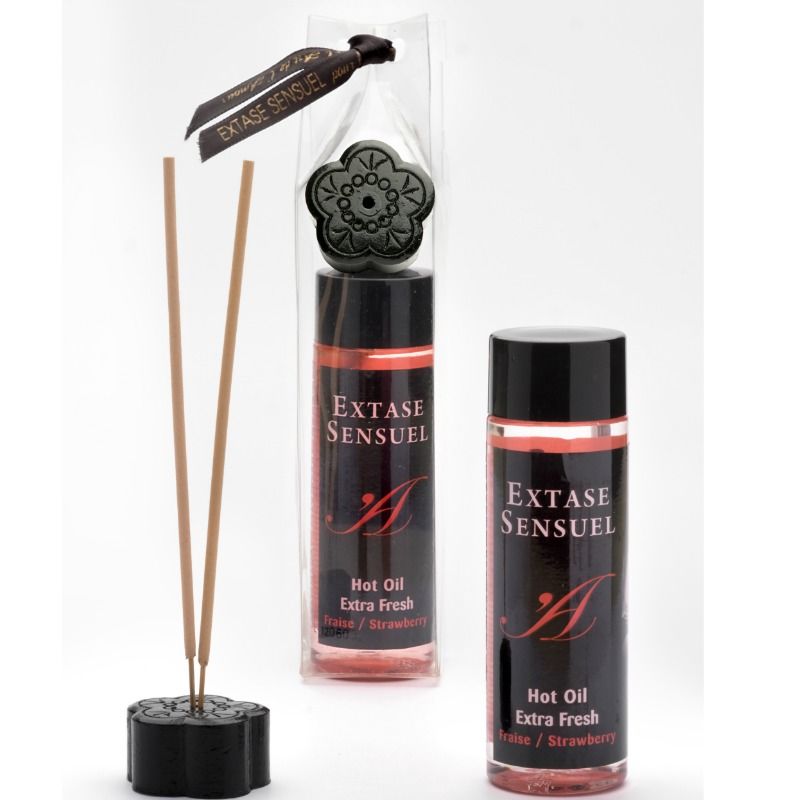 EXTASE SENSUAL - MASSAGEÖL MIT EXTRA FRISCHEM ERDBEEREFFEKT 100 ML - Sexotim