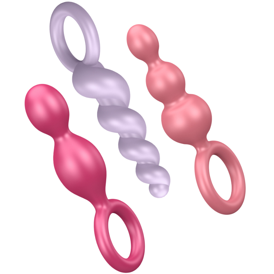 SATISFYER - ANALPLUGS SET 3 ST TRICOLOR - Sexotim