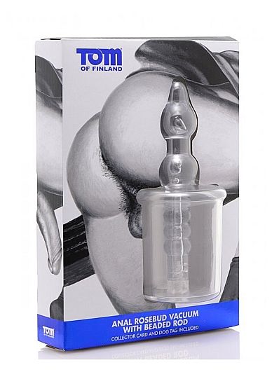 TOM OF FINLAND - ANAL ROSEBUD VAKUUM MIT BEABED TRANSPARENT - Sexotim