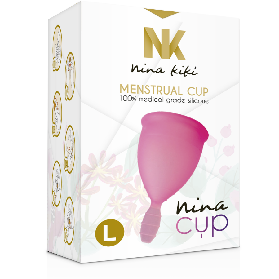 NINA KIKÍ - MENSTRUAL CUP ROSA - GRÖSSE L - Sexotim