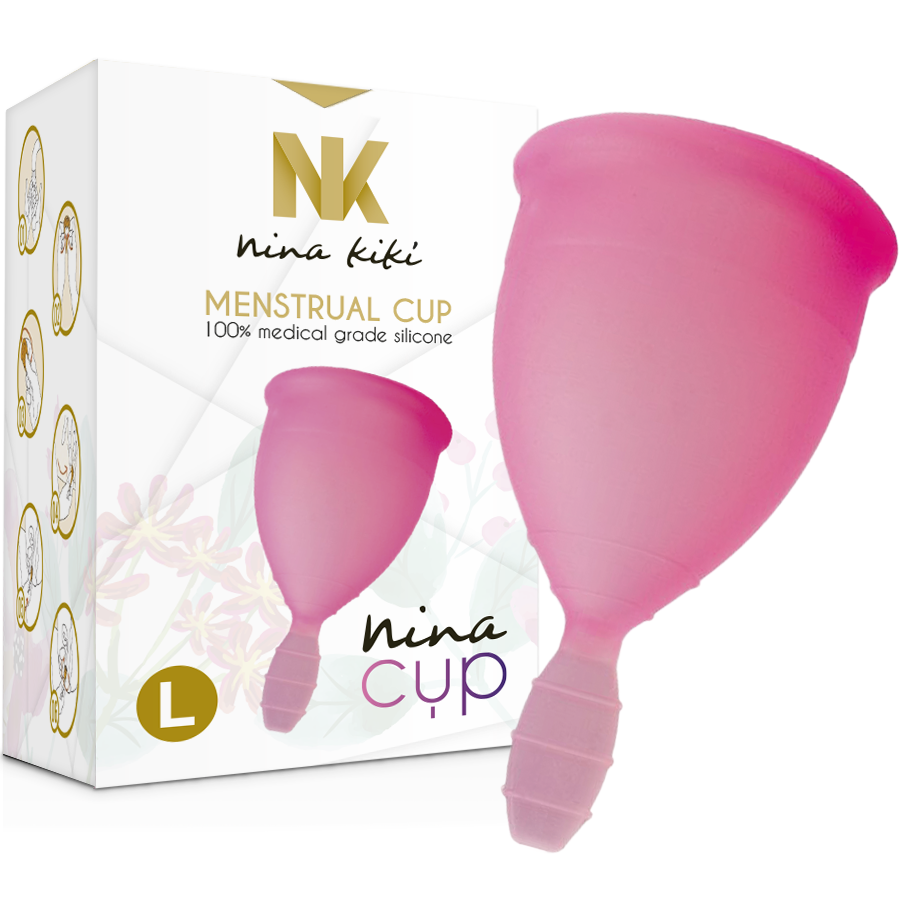 NINA KIKÍ - MENSTRUAL CUP ROSA - GRÖSSE L - Sexotim