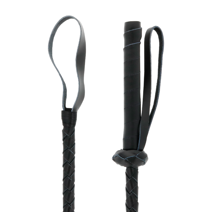 DARKNESS - LEDER-FETISCH-BDSM-PEITSCHE 60 CM - Sexotim