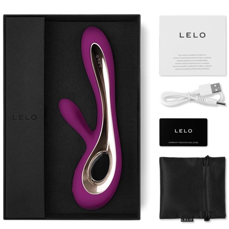 LELO - SORAYA 2 RABBIT DEEP ROSE VIBRATOR - Sexotim