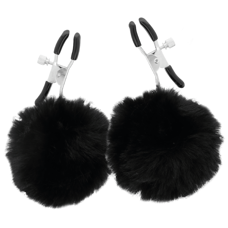 DARKNESS - NIPPELKLAMMERN MIT POM POMS 1 - Sexotim