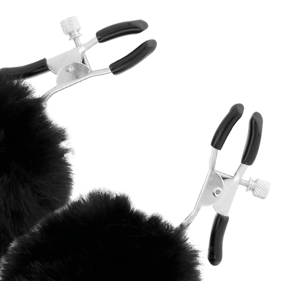 DARKNESS - NIPPELKLAMMERN MIT POM POMS 1 - Sexotim