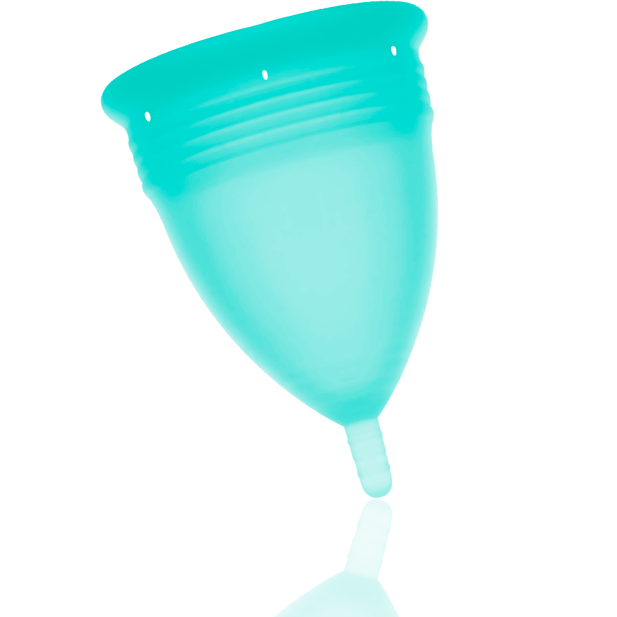 STERCUP - FDA SILIKON-MENSTRUALCUP AQUAMARIN - GRÖSSE L - Sexotim