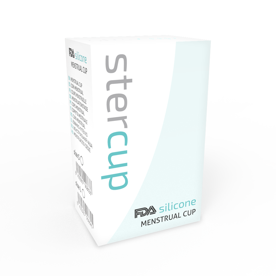 STERCUP - FDA SILIKON-MENSTRUALCUP AQUAMARIN - GRÖSSE L - Sexotim