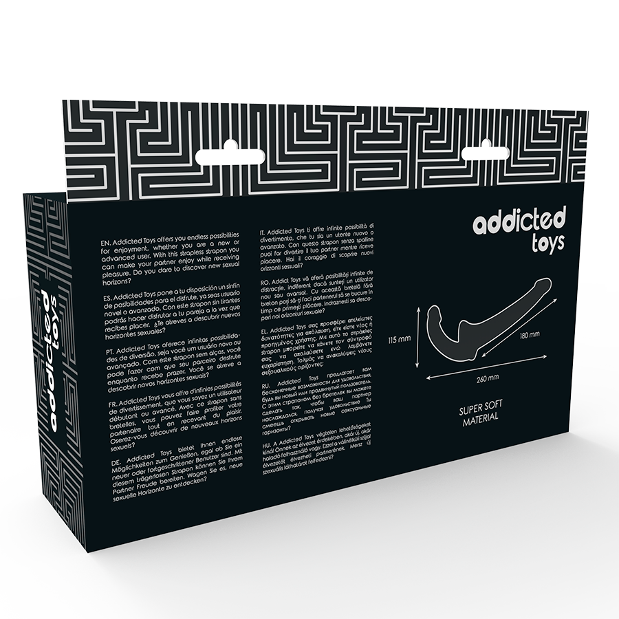 ADDICTED TOYS - DILDO MIT RNA S OHNE SUBJECTION SCHWARZ - Sexotim
