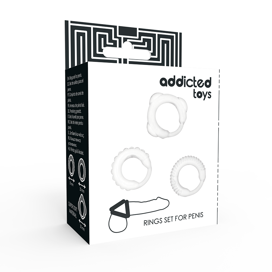 ADDICTED TOYS - C-RING-SET KLAR - Sexotim