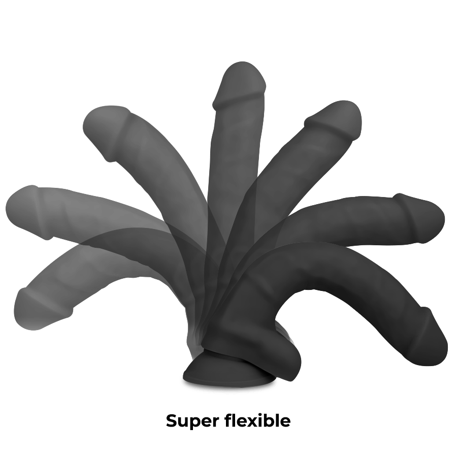 COCK MILLER - SILIKON DICHTE COCKSIL ARTIKULIERBAR SCHWARZ 24 CM - Sexotim