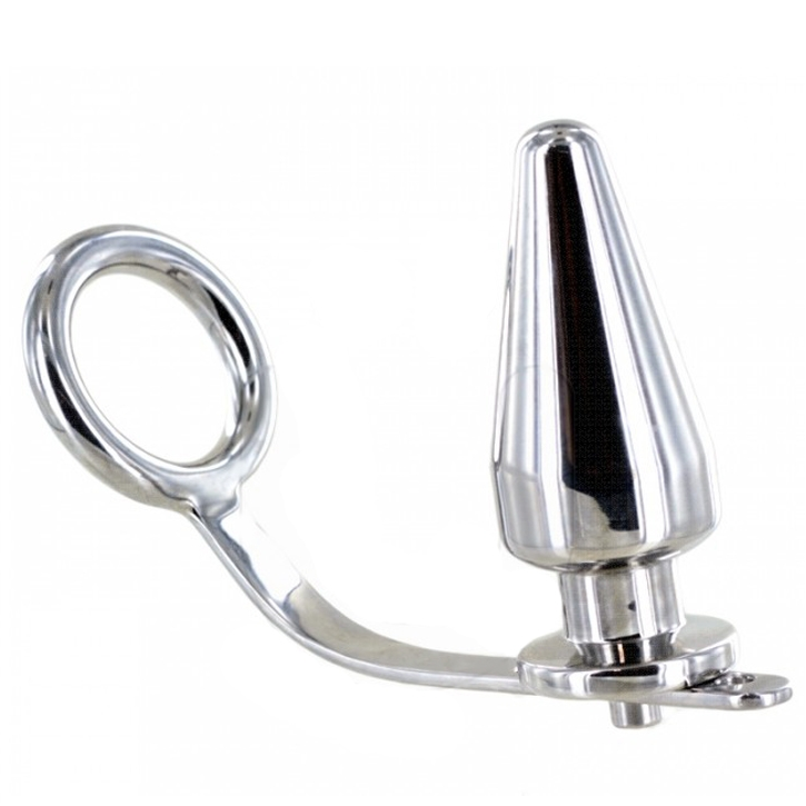 METAL HARD - STAHLRING MIT ANALPLUG, 45X50 MM - Sexotim