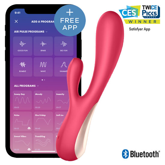 SATISFYER - MONO FLEX ROT / ROSA MIT APP - Sexotim