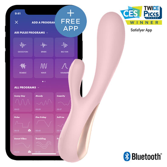 SATISFYER - MONO FLEX ROT / ROSA MIT APP - Sexotim