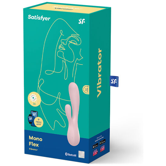 SATISFYER - MONO FLEX ROT / ROSA MIT APP - Sexotim