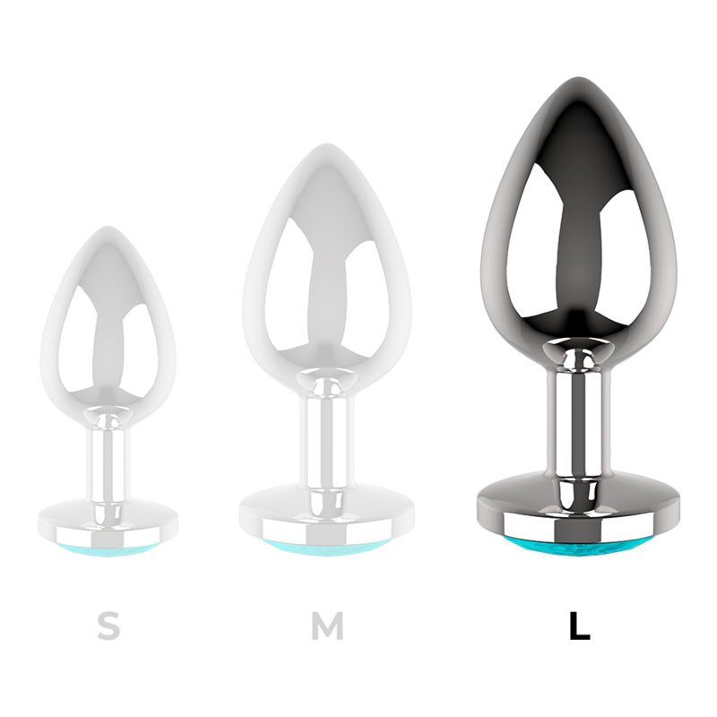 COQUETTE CHIC DESIRE - ANALPLUG METALLBLAU FARBE GRÖSSE L 4 X 9 CM - Sexotim