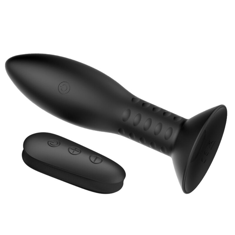 MR PLAY - ANALPLUG MIT SCHWARZEN ROTIERENDEN BÄLLEN FERNBEDIENUNG - Sexotim