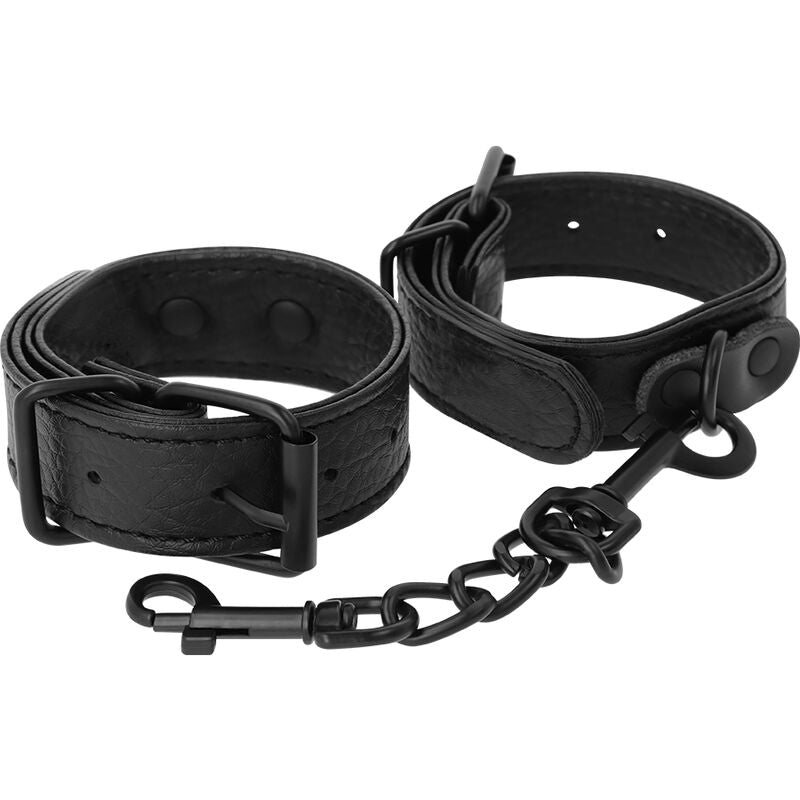 DARKNESS - BREITE, DÜNNE TEXTURIERTE HANDSCHELLEN - Sexotim
