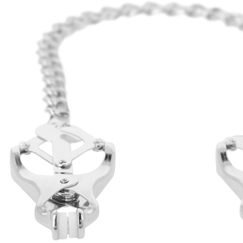 DARKNESS - NIPPELKLEMME AUS METALL MIT KETTE - Sexotim
