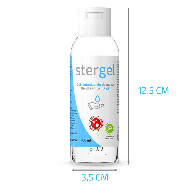 STERGEL - HYDROALKOHOLISCHES HÄNDESANITISIERUNGSGEL ALOE VERA 100ML - Sexotim