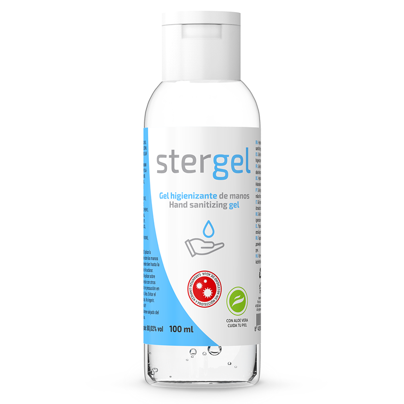STERGEL - HYDROALKOHOLISCHES HÄNDESANITISIERUNGSGEL ALOE VERA 100ML - Sexotim