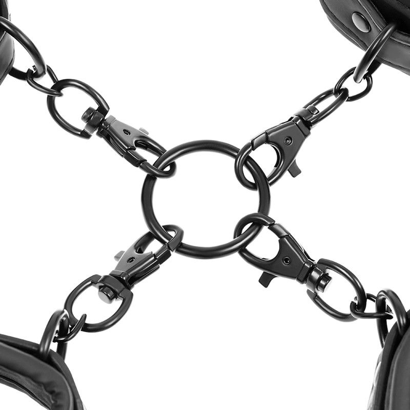 FETISH SUBMISSIVE - HAND- UND KNÖCHEL-HANDSCHELLEN-SET MIT NOPRENE-FUTTER - Sexotim