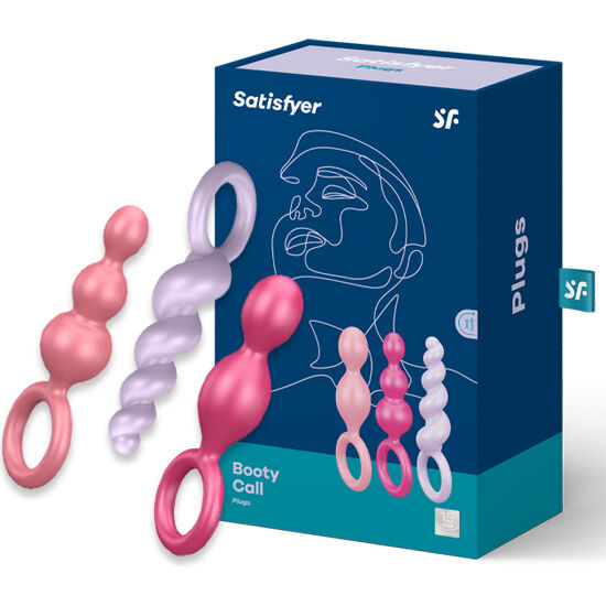SATISFYER - ANALPLUGS SET 3 ST TRICOLOR - Sexotim