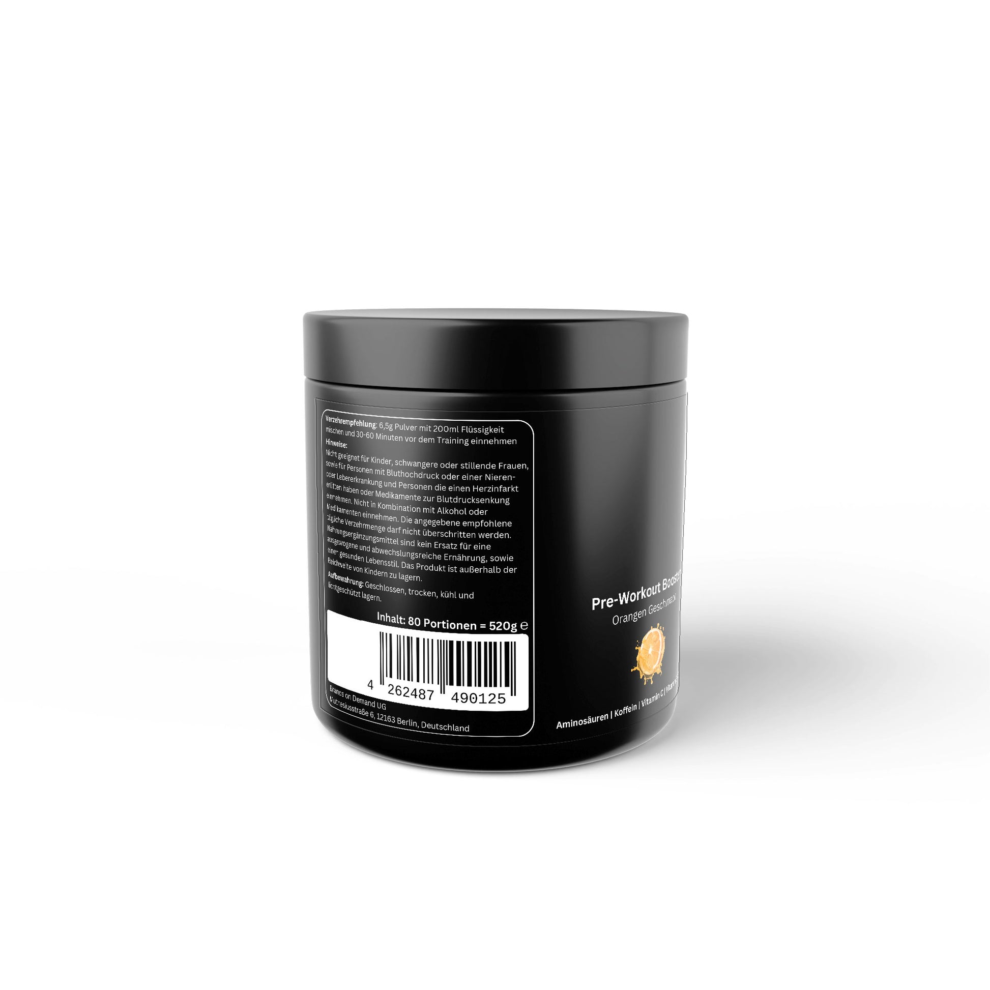 Pre-Workout Booster Orange - 520g - Sexotim