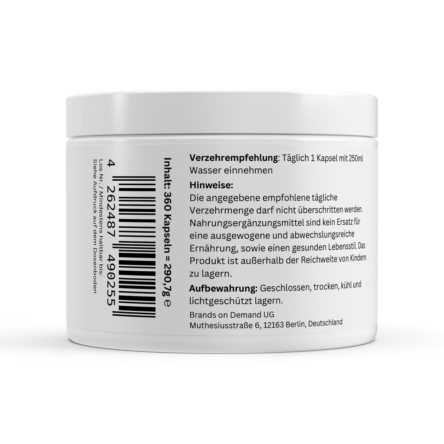 Gepuffertes Vitamin C 500mg - 360 Kapseln - Sexotim