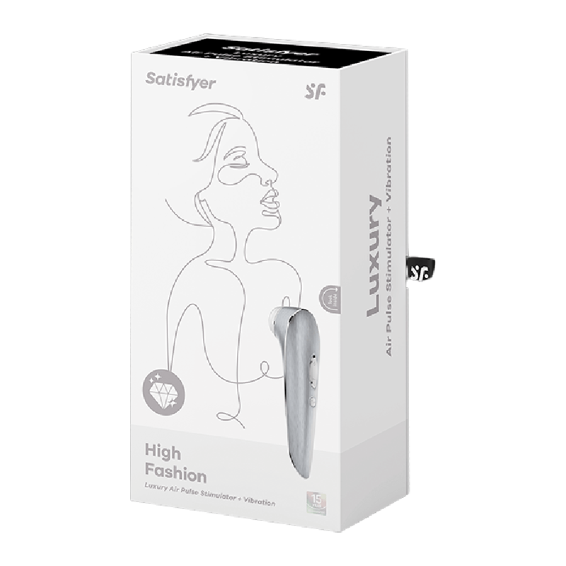 SATISFYER - HIGH FASHION LUXUS LUFTPULSSTIMULATOR + VIBRATION - Sexotim