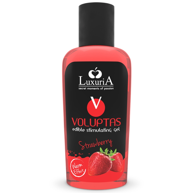 INTIMATELINE LUXURIA - VOLUPTAS ESSBARES MASSAGEGEL MIT WRMENDEM EFFEKT - ERDBEERE 100 ML - Sexotim