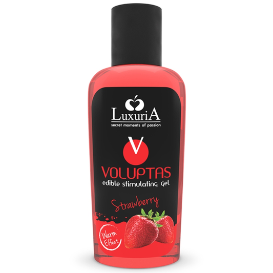 INTIMATELINE LUXURIA - VOLUPTAS ESSBARES MASSAGEGEL MIT WRMENDEM EFFEKT - ERDBEERE 100 ML - Sexotim