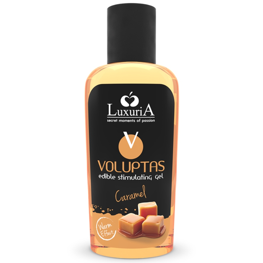 INTIMATELINE LUXURIA - VOLUPTAS ESSBARES MASSAGEGEL MIT WRMENDEM EFFEKT - KARAMELL 100 ML - Sexotim