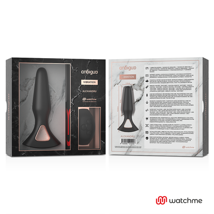 ANBIGUO - VIBRATOR ANAL PLUG ALEXANDRU MIT WATCHME & FERNBEDIENUNG - Sexotim