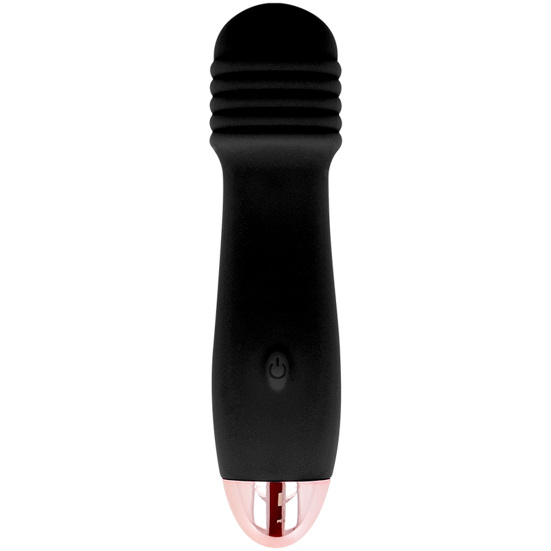 DOLCE VITA - AUFLADBARER VIBRATOR DREI SCHWARZ 7 GESCHWINDIGKEIT - Sexotim