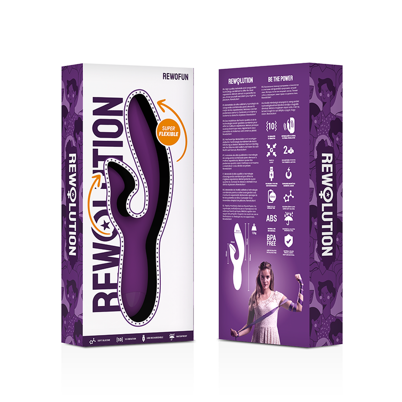 REWOLUTION - REWOFUN FLEXIBLER VIBRATOR MIT KANINCHEN - Sexotim