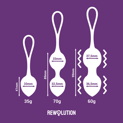 REWOLUTION - REWOBEADS VIBRIERBÄLLE FERNBEDIENUNG MIT WATCHME-TECHNOLOGIE - Sexotim