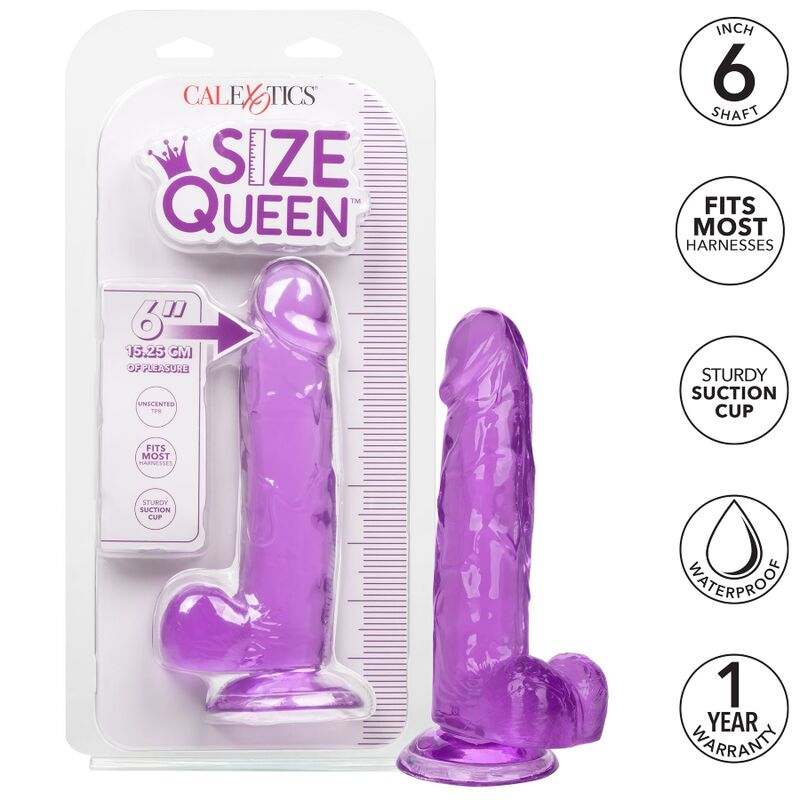 CALEXOTICS - GRÖSSE KÖNIGIN-DILDO LILA 15.3 CM - Sexotim