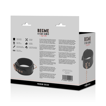 BEGME - BLACK EDITION PREMIUM VEGANER LEDERHALSBAND - Sexotim