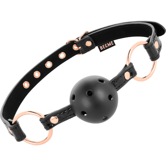 BEGME - BLACK EDITION BALLKNEBEL VEGANES LEDER - Sexotim