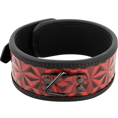 BEGME - RED EDITION PREMIUM VEGANES LEDERHALSBAND MIT NEOPRENFUTTER - Sexotim