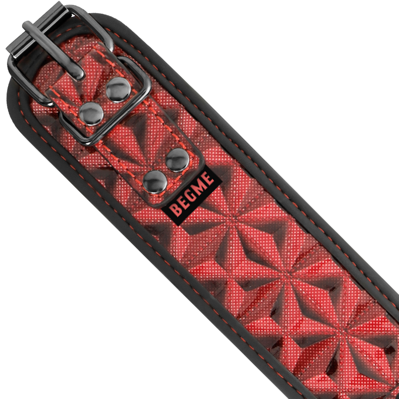 BEGME - RED EDITION PREMIUM VEGANES LEDERHALSBAND MIT NEOPRENFUTTER - Sexotim