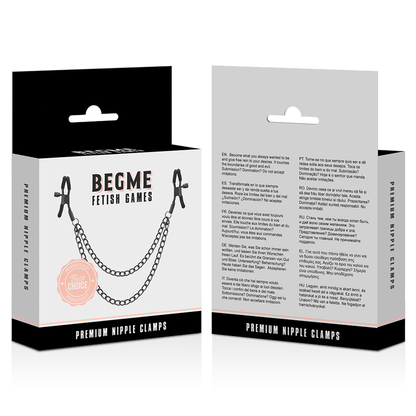 BEGME - RED EDITION NIPPELCLIPS MIT KETTE - Sexotim